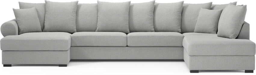 Town - 3-sits soffa med divan höger och schäslong vänster - Grå