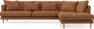 Harper - 3-sits soffa med divan höger - Brun