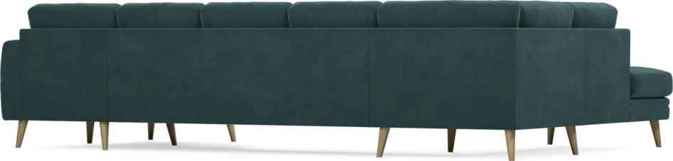 Eden - 3-sits soffa med divan vänster och schäslong höger - Blå