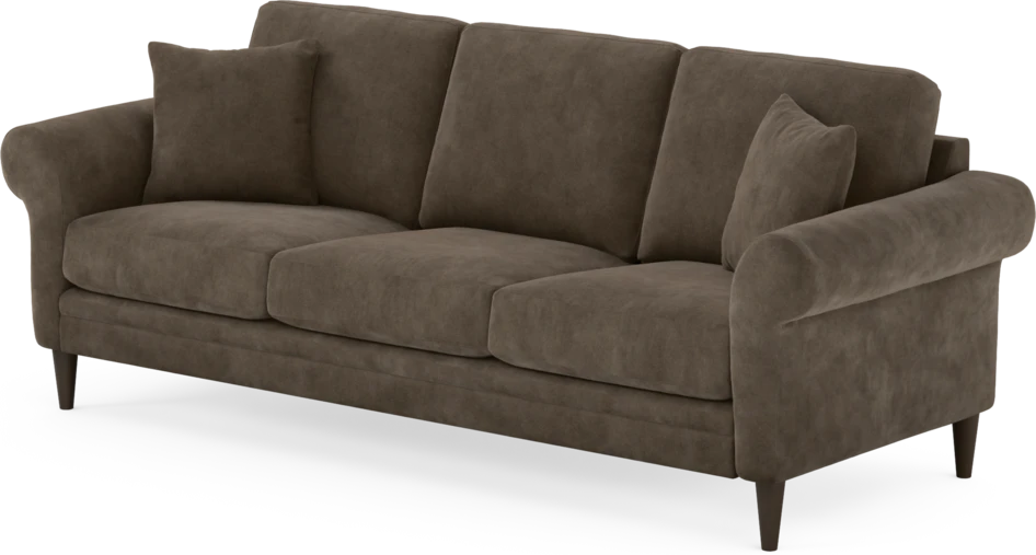 Eden - 3-sits soffa - Brun