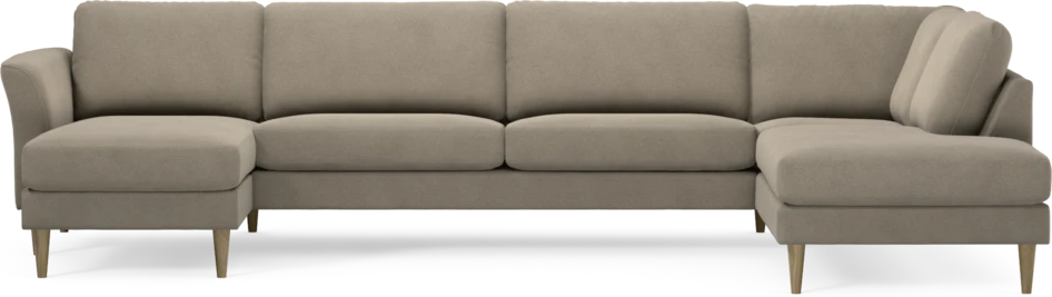 Bridge - 3-sits soffa med schäslong vänster och divan höger - Beige