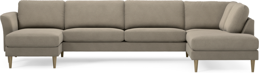 Bridge - 3-sits soffa med schäslong vänster och divan höger - Beige