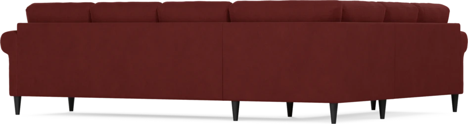 Eden - Hörnsoffa, 2+3-sits - Röd