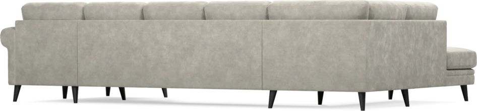 Eden - 3-sits soffa med divan vänster och schäslong höger - Grå
