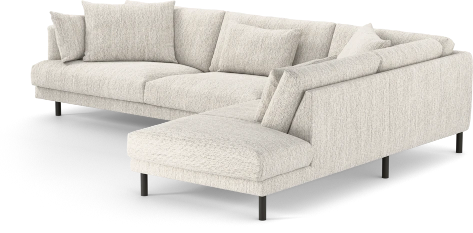 Harper - 3-sits soffa med divan höger - Grå