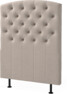 Cape välvd - Sänggavel , 90-210 cm - Beige