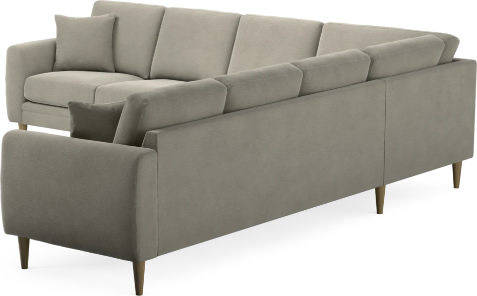 Eden - Hörnsoffa, 3+3-sits - Brun