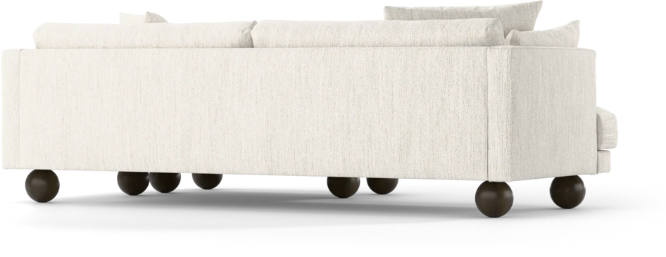 Harper - 4-sits med schäslong XL höger - Vit