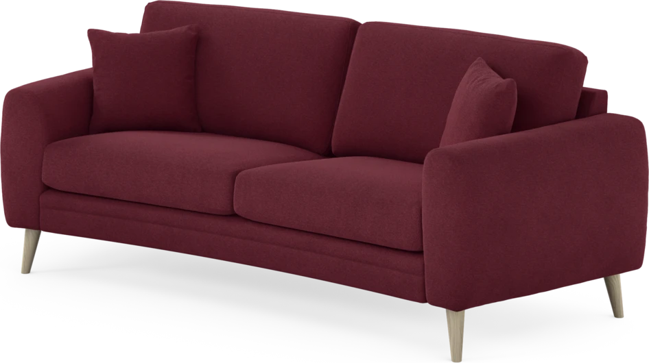 Eden - 2,5-sits soffa svängd - Röd