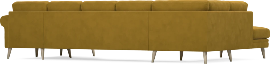 Eden - 3-sits soffa med divan vänster och schäslong höger - Gul