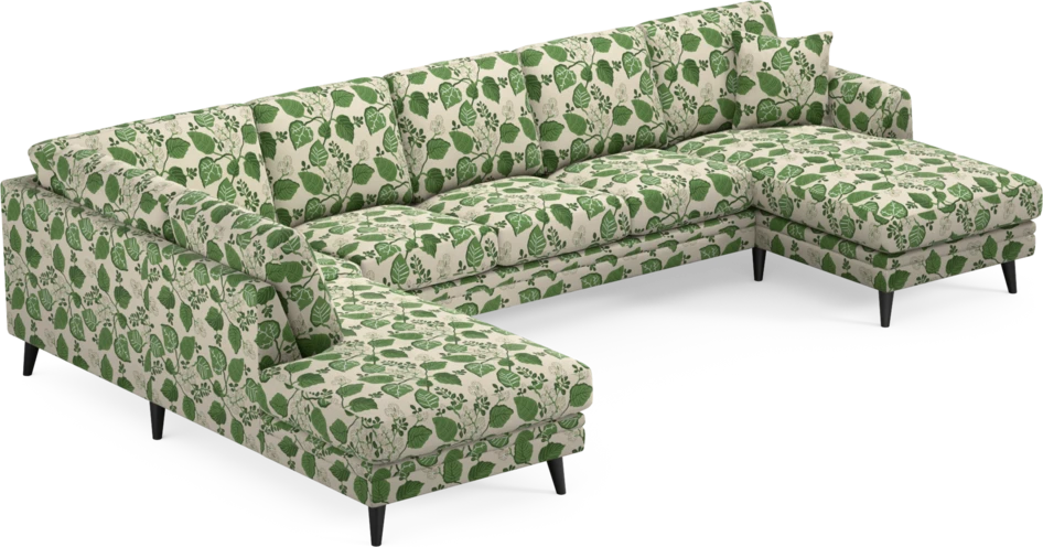 Eden - 3-sits soffa med divan vänster och schäslong höger - Flerfärgad