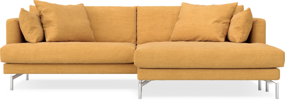 Harper - 4-sits med schäslong XL höger - Gul