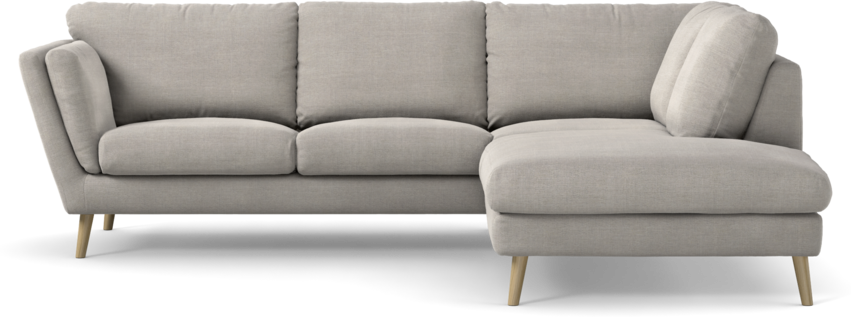 Madison - 2-sits soffa med divan höger - Grå