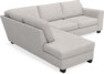 Friday - 2,5-sits soffa med divan vänster - Grå