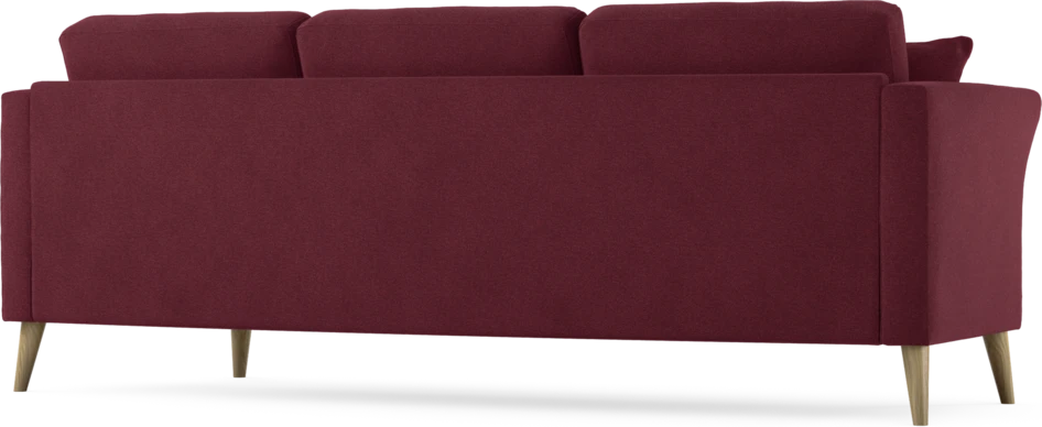 Eden - 3-sits soffa svängd - Röd