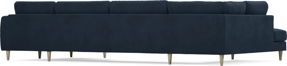 Bridge - 3-sits soffa med divan vänster och schäslong höger - Blå