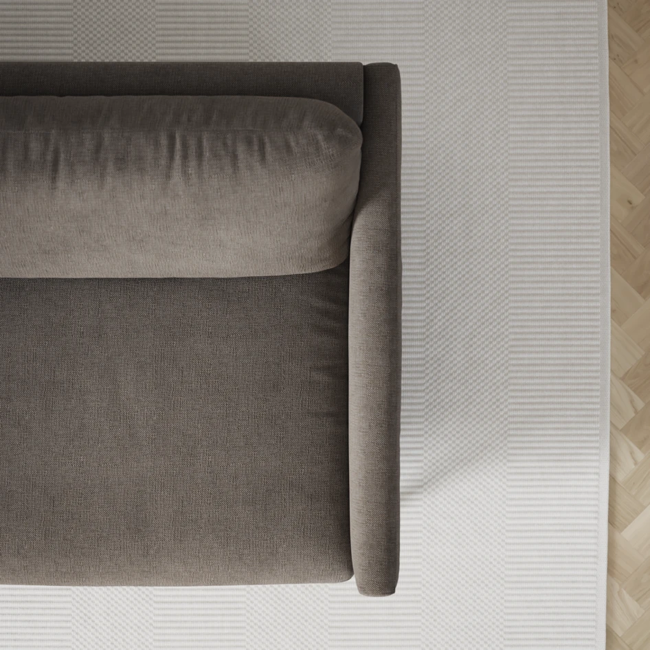 Madison Lux - 2-sits soffa med divan vänster och schäslong höger - Brun