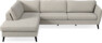 County - 2,5-sits soffa med divan vänster - Beige
