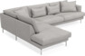 Harper - 3-sits soffa med divan vänster - Vit
