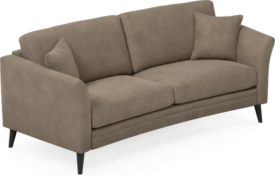 Eden - 2,5-sits soffa svängd - Brun