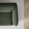 Madison Lux - 2-sits soffa med schäslong vänster - Grön