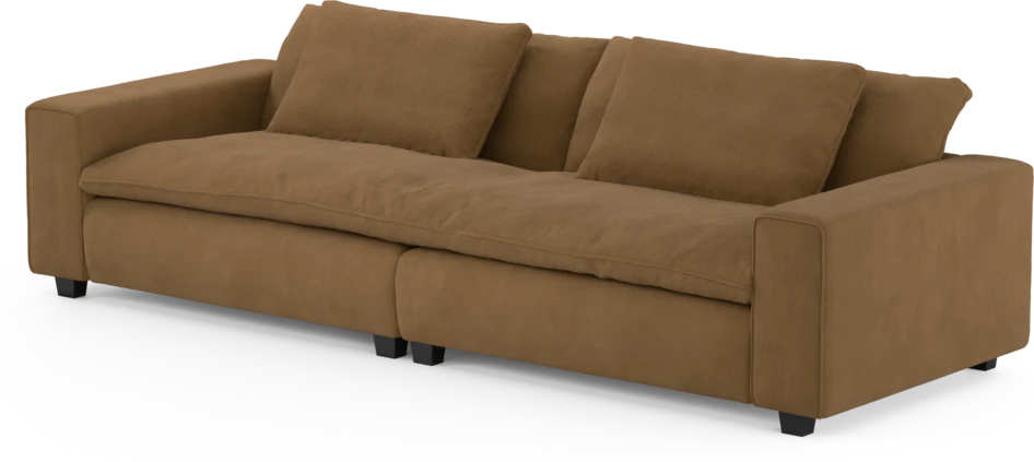 Bellora - 4-sits soffa, hel dyna - Gul