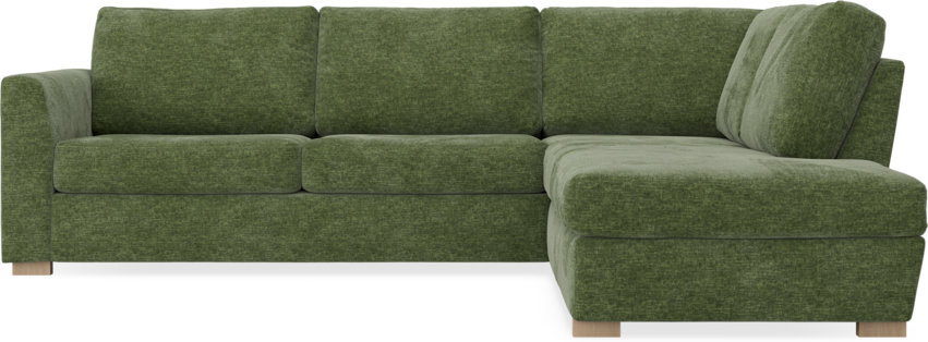 Friday - 2,5-sits soffa med divan höger - Grön