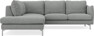 Madison - 2-sits soffa med divan vänster - Grå