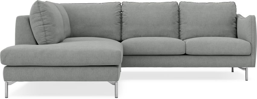Madison - 2-sits soffa med divan vänster - Grå