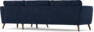 Bridge - 3-sits soffa med schäslong höger - Blå