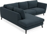 Madison - 2-sits soffa med divan vänster - Turkos