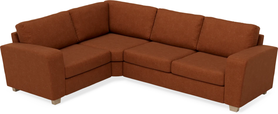Friday - Hörnsoffa, 1,5+2,5-sits - Orange