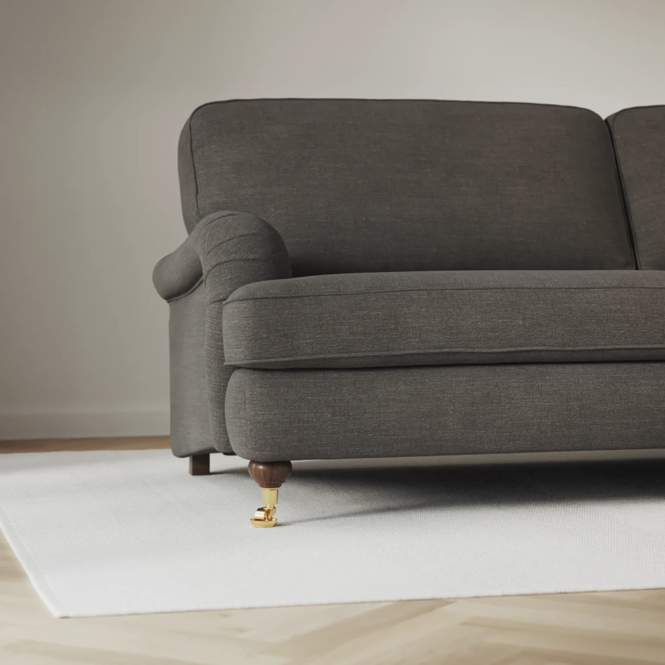 Oxford - 3-sits soffa svängd - Grå