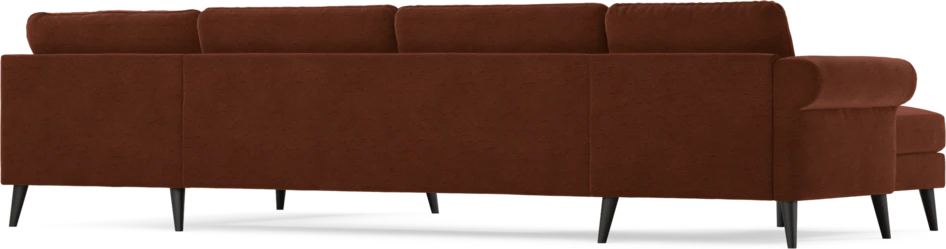 Bridge - 3-sits soffa med schäslong vänster och divan höger - Orange