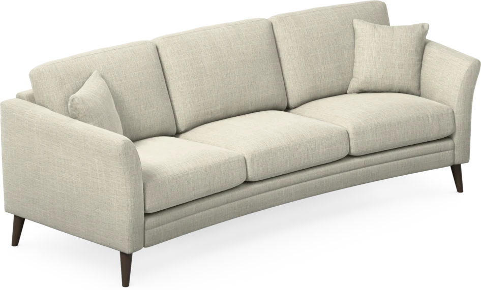 Eden - 3-sits soffa svängd - Beige