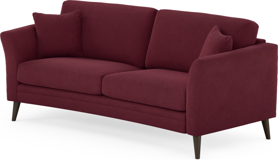 Eden - 2,5-sits soffa svängd - Röd