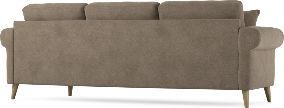 Eden - 3-sits soffa svängd - Brun