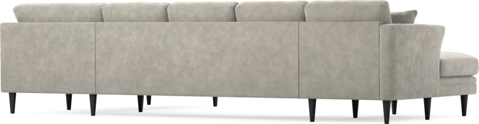 Eden - 3-sits soffa med schäslong vänster och divan höger - Grå