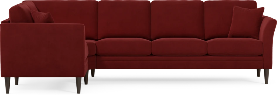 Eden - Hörnsoffa, 1+3-sits - Röd