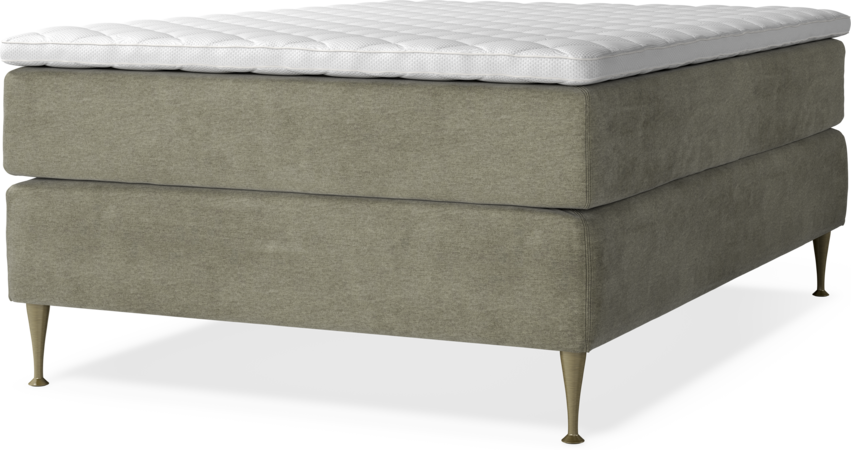 Delux Dream - Kontinentalsäng, enkelsäng med bäddmadrass - Beige