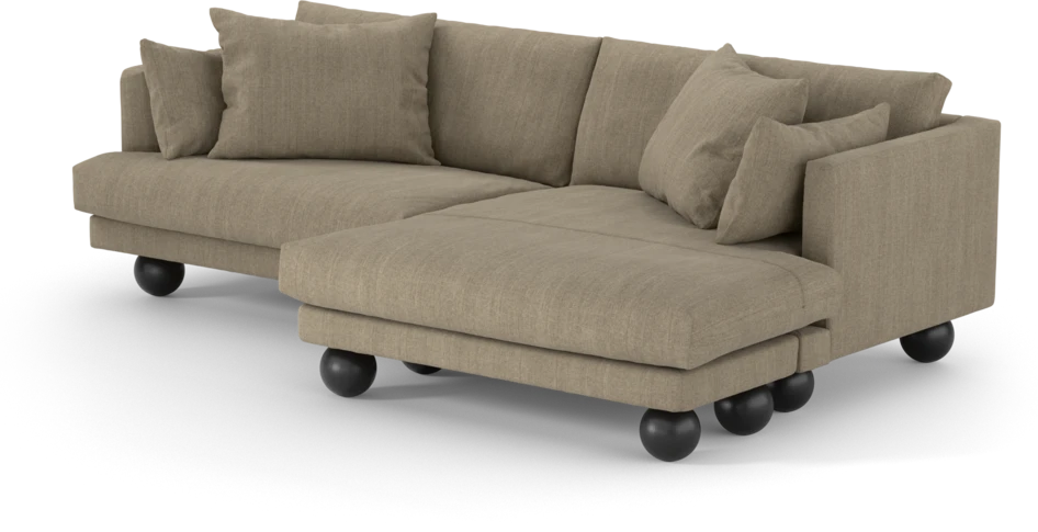 Harper - 4-sits med schäslong XL höger - Beige