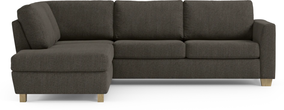 Friday - 2,5-sits soffa med divan vänster - Brun