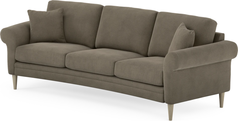 Eden - 3-sits soffa svängd - Beige