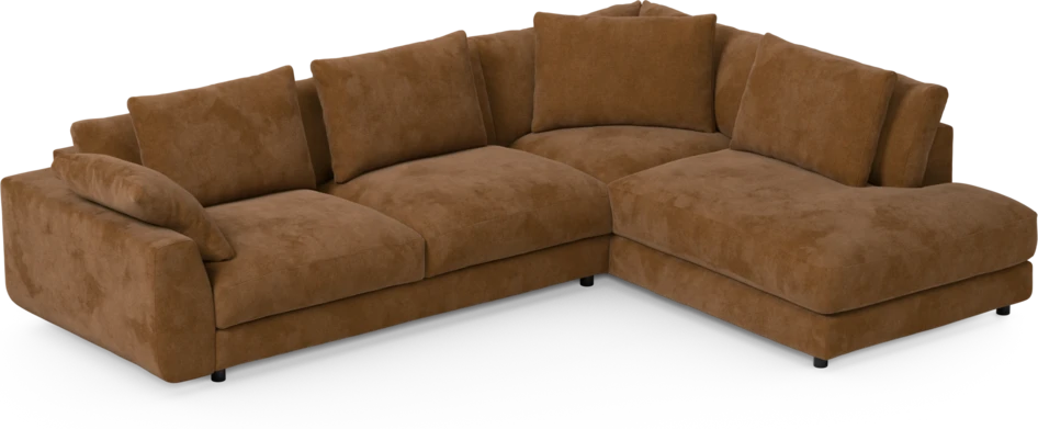 Amie - 3-sits med divan höger - Orange