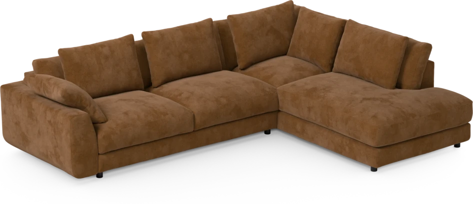 Amie - 3-sits med divan höger - Orange