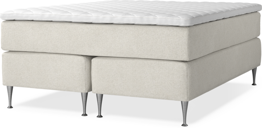 Delux Exclusive - Kontinentalsäng, dubbelsäng med bäddmadrass - Beige