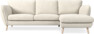 Madison Lux - 2-sits soffa med schäslong höger - Vit