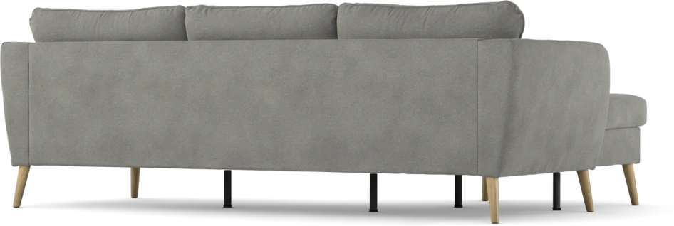 County - 3-sits soffa med flyttbar schäslong - Grå