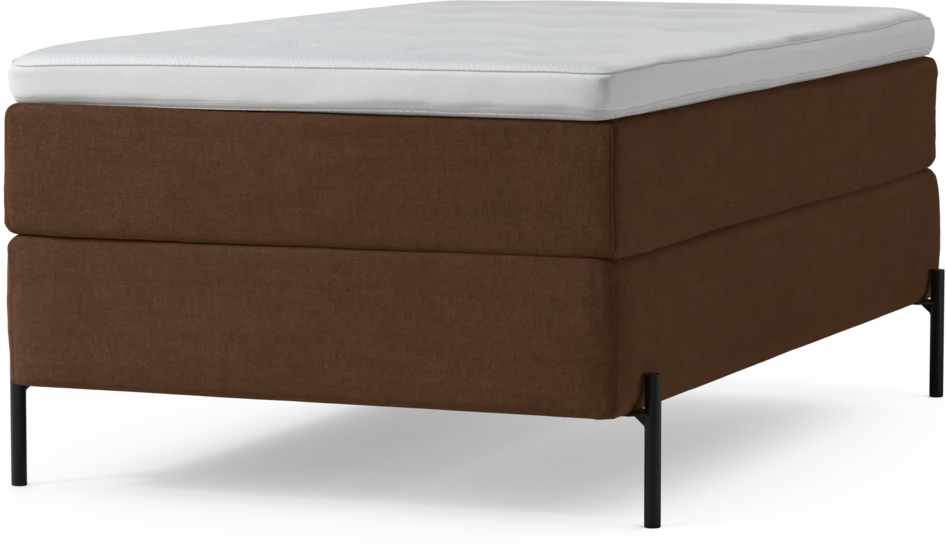 Delux Exclusive - Kontinentalsäng, enkelsäng 120 cm med bäddmadrass och sängben