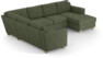Friday - Hörnsoffa, 2+3-sits med schäslong höger - Grön